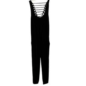BECCA Sleeveless One Piece Jumpsuit with cutouts at Back Black M